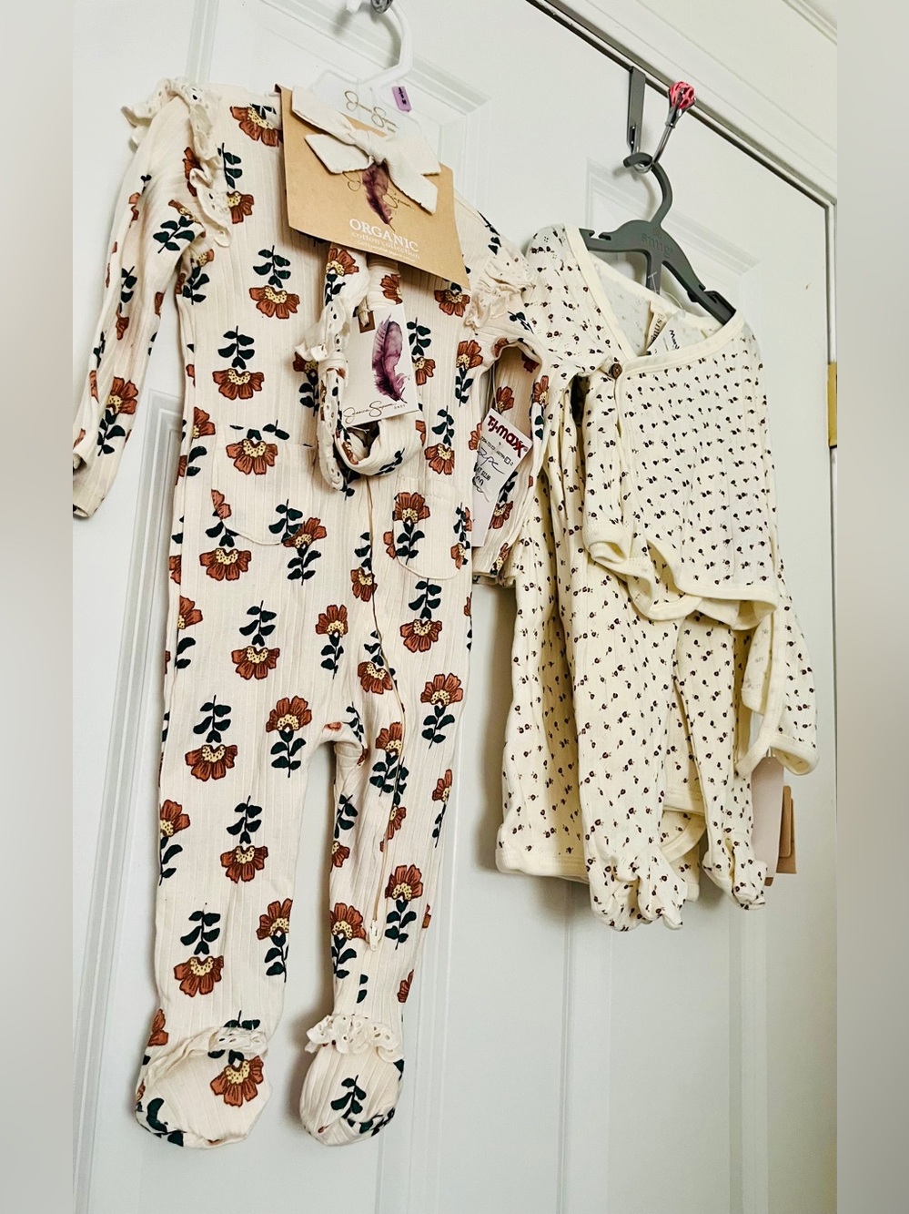NWT Baby Girl Clothing Lot Organic Jessica Simpson and Pointelle Snug Set